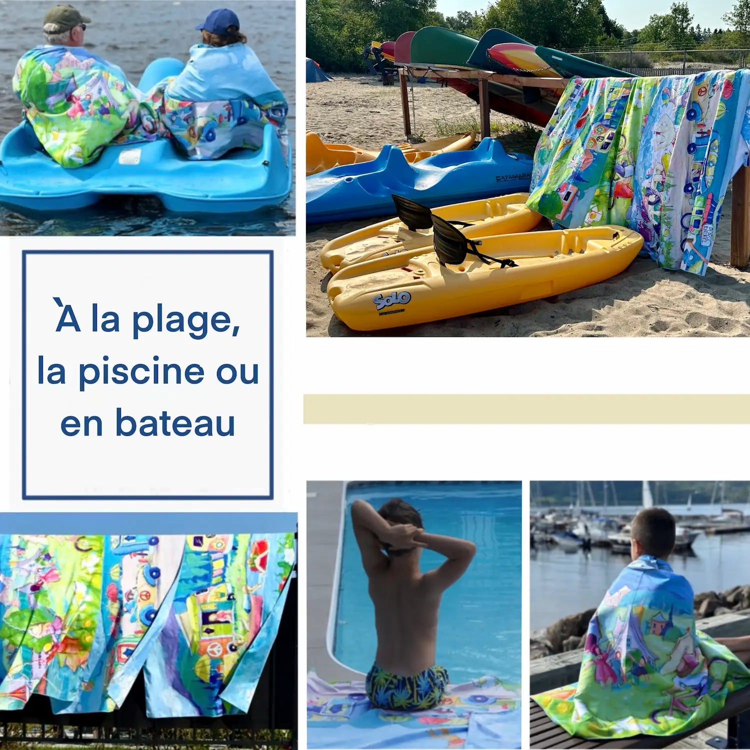 Serviettes de plage en microfibre XXL