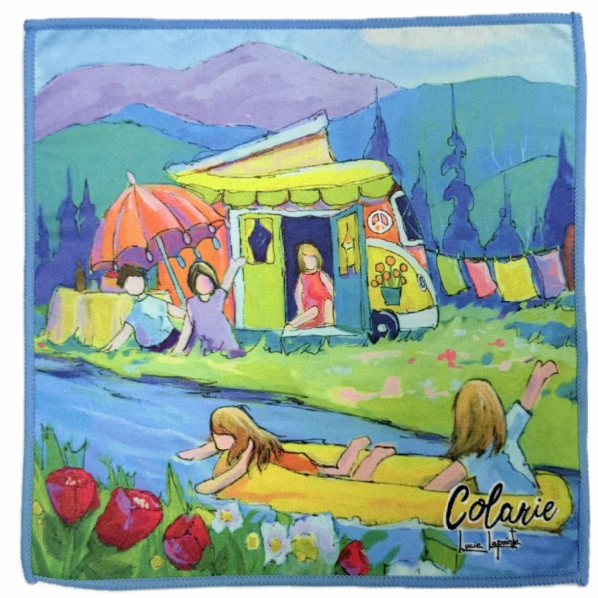 Débarbouillette Se la couler douce – Camping Stoneham – Assortie à la serviette XXL - Colarie