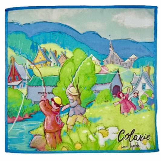 Débarbouillette "Le pont couvert"