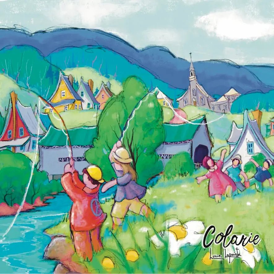 Débarbouillette "Le pont couvert" - Colarie