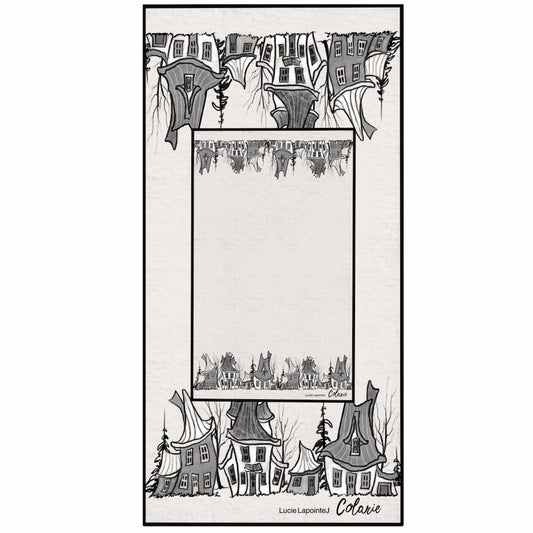 Duo de serviettes à vaisselles "Les maisons"