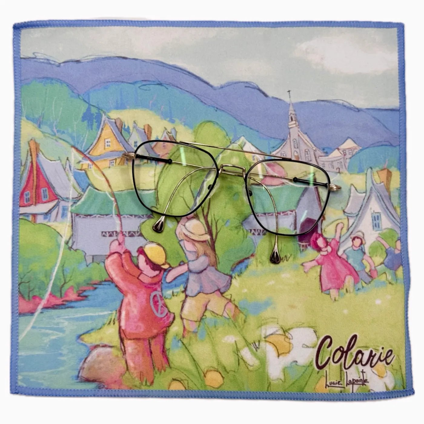 Débarbouillette "Le pont couvert" - Colarie