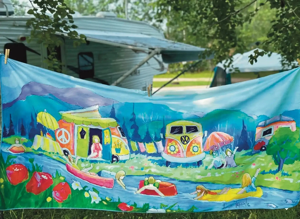 Serviettes de plage en microfibre "Se la couler douce" - Colarie