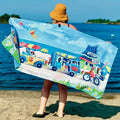 Serviette en microfibre "Le camping" - Colarie