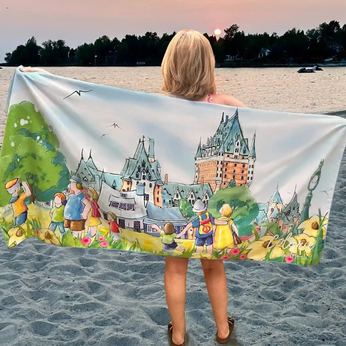 Serviette de plage 100% coton personnalisable publicitaire Serviette de plage 100% coton personnalisable publicitaire