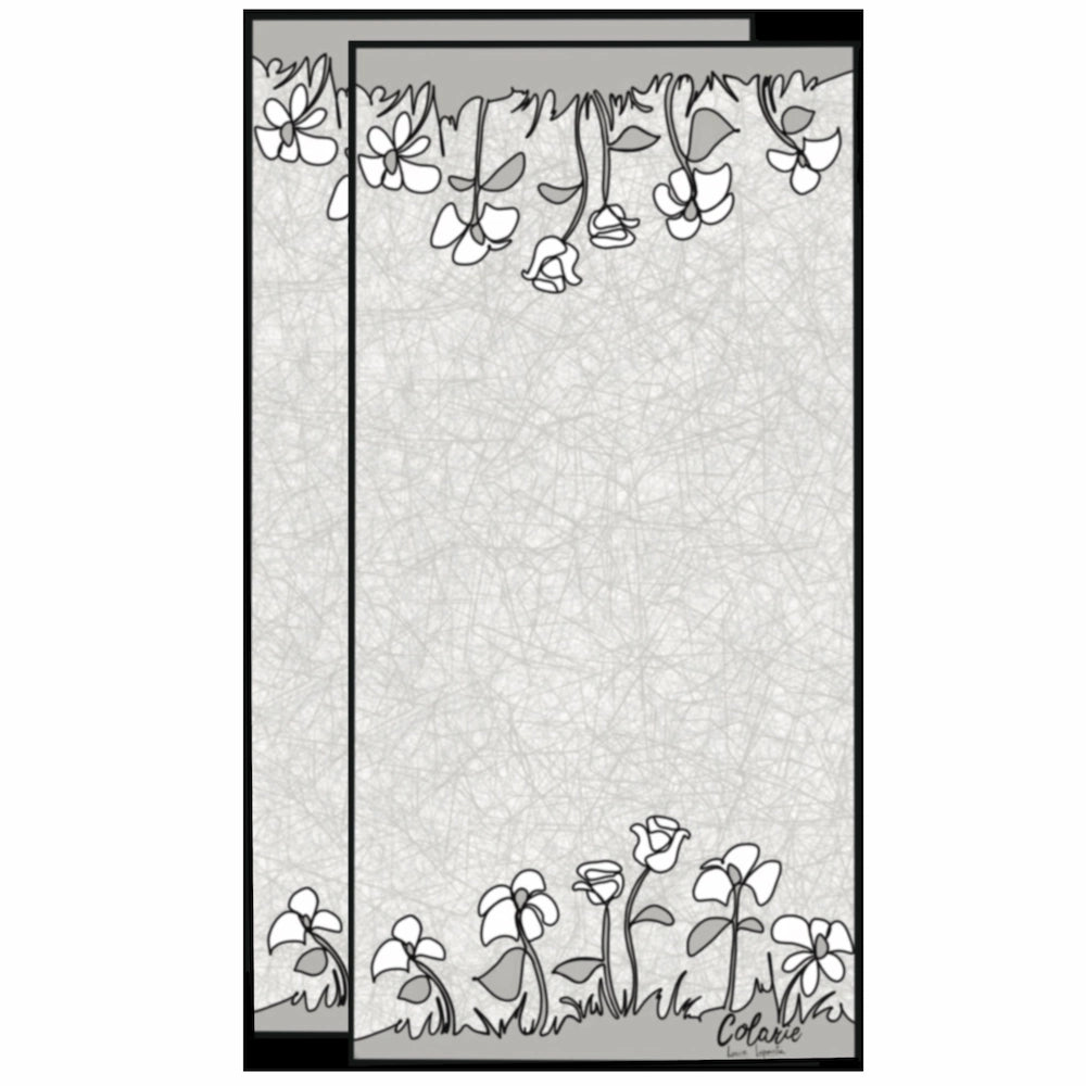 2 serviettes à vaisselles "Les fleurs" - Colarie