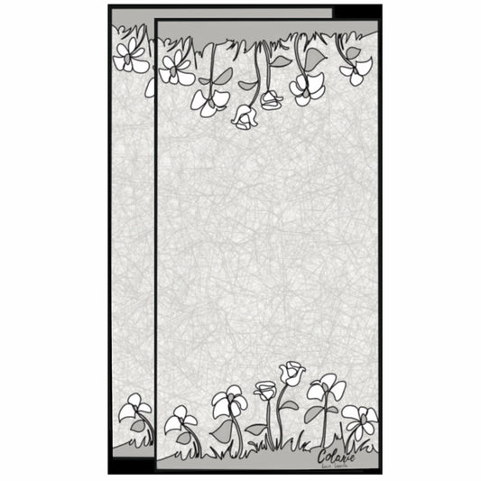 2 serviettes à vaisselles "Les fleurs"